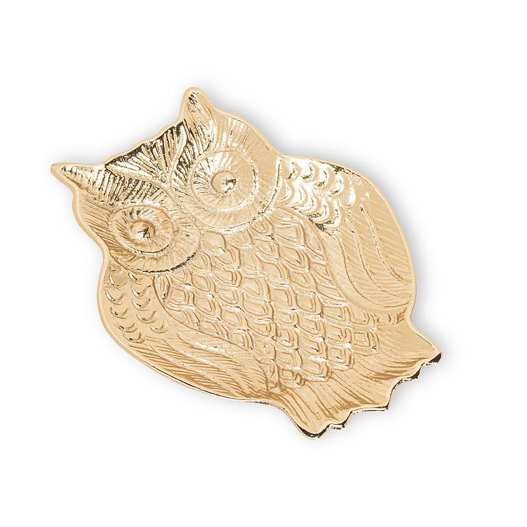 Wise Owl Gold Tray - Dice / Trinket Dish