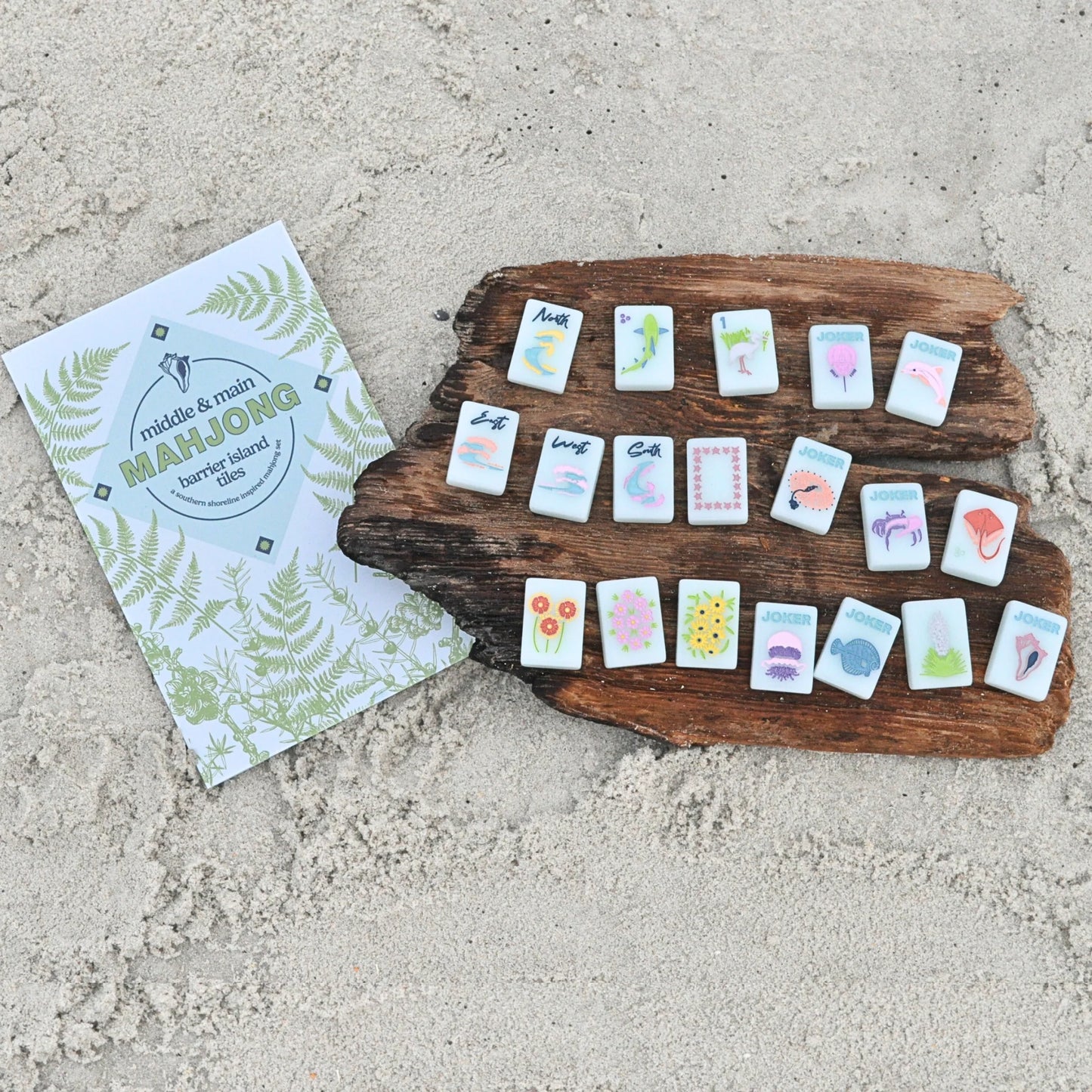Middle & Main
Barrier Island Tiles- A Southern Shoreline Inspired Mahjong Set
