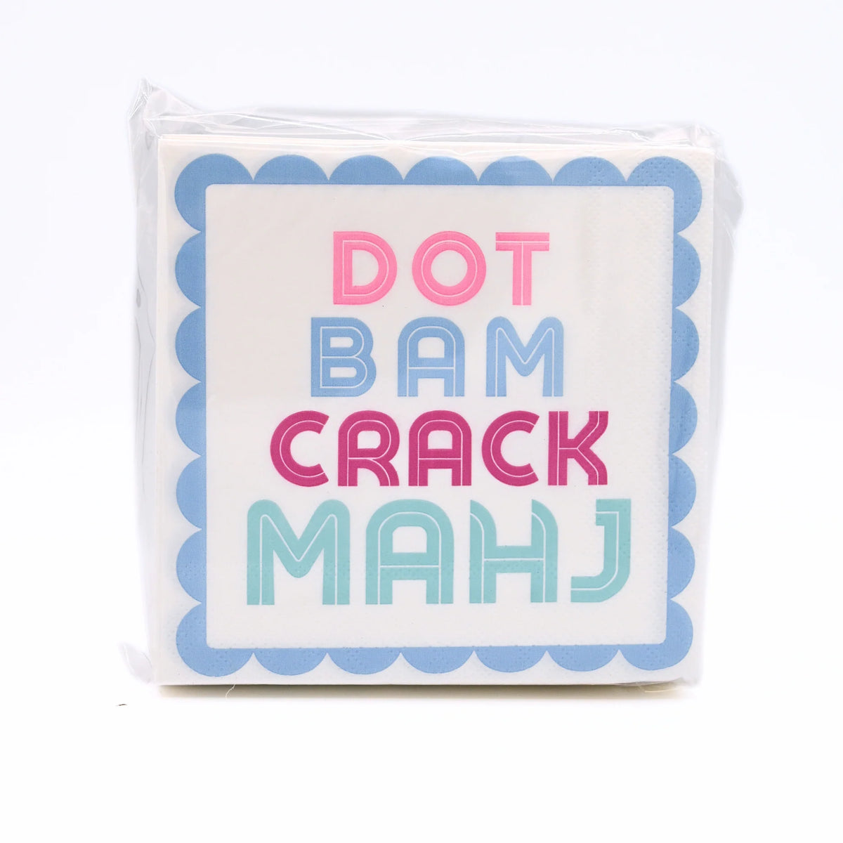 "Dot Bam Crack MAHJ" Cocktail Napkins