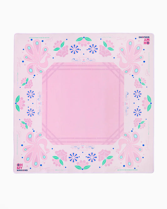 Pink Birdie Mahjong Mat