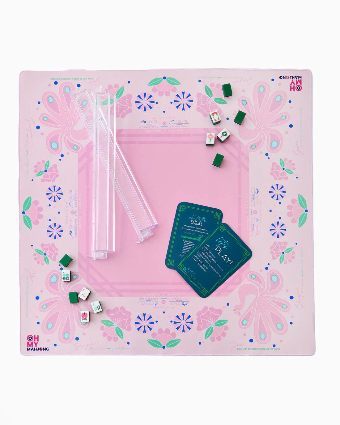 Pink Birdie Mahjong Mat