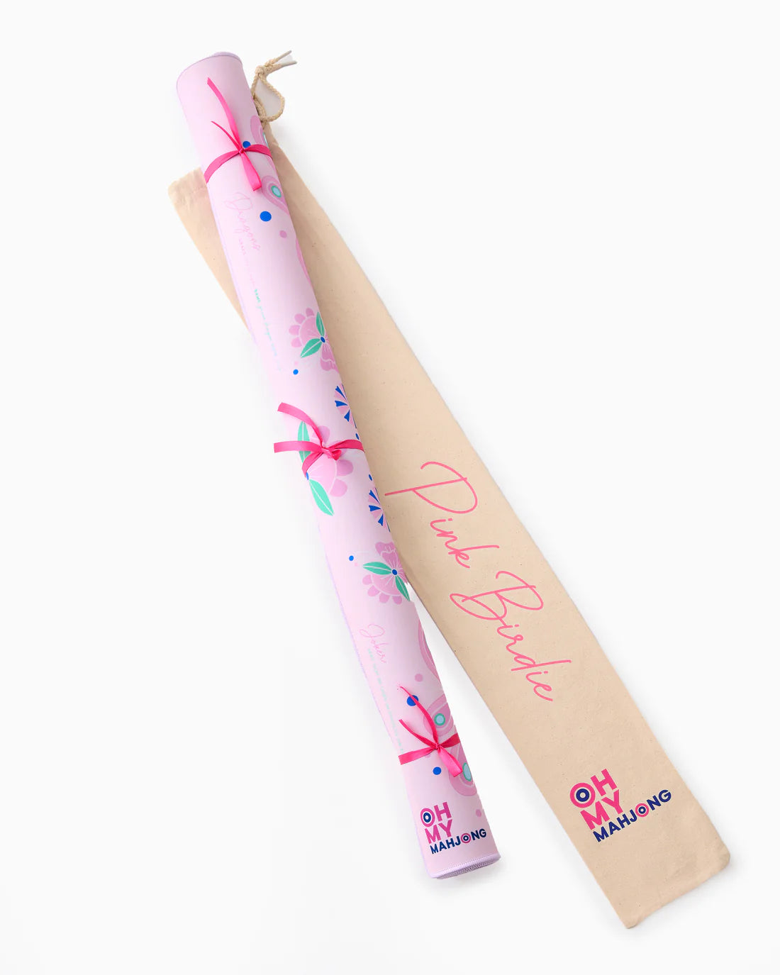 Pink Birdie Mahjong Mat