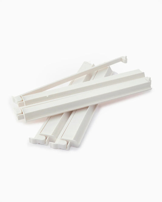 White Acrylic Rack & Pusher Set - 18.5 inch
