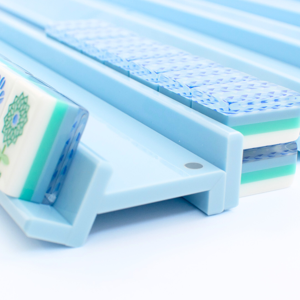 MAHJONG RACKS | Premium Acrylic | 4 Racks + 4 Pushers: Solid Magenta - ships in about 2 weeks.