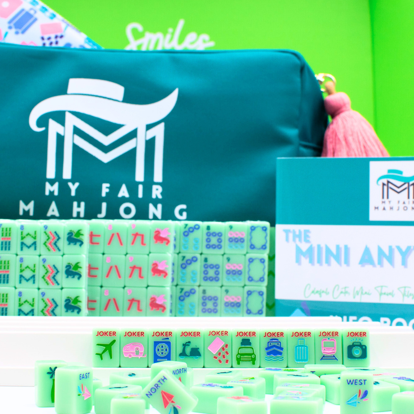 MINI TRAVEL MAHJONG  |  Mini Anywhere Series  |  Green