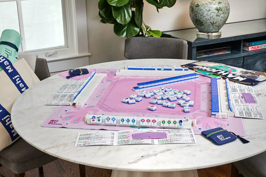 Pink Birdie Mahjong Mat