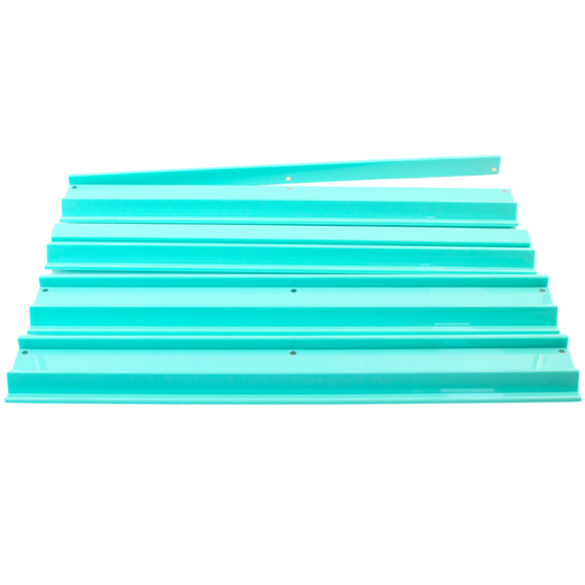 Premium Acrylic | 4 Racks + 4 Pushers: Solid Macaron Green