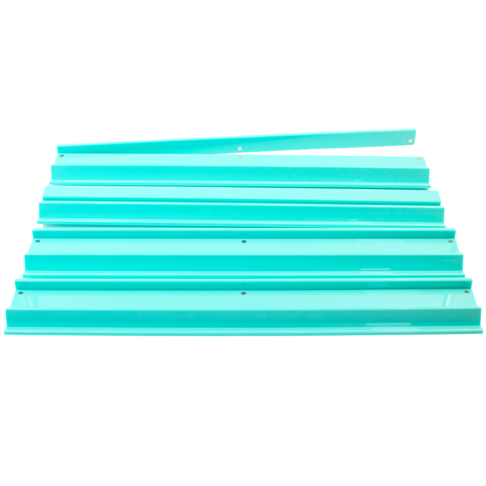 MAHJONG RACKS | Premium Acrylic | 4 Racks + 4 Pushers: Tortoiseshell