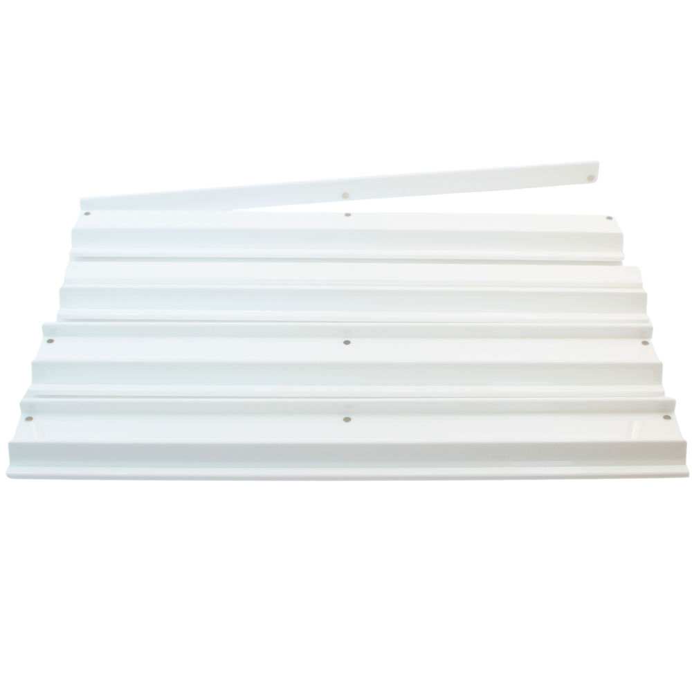 MAHJONG RACKS | Premium Acrylic | 4 Racks + 4 Pushers: Solid Macaron Blue