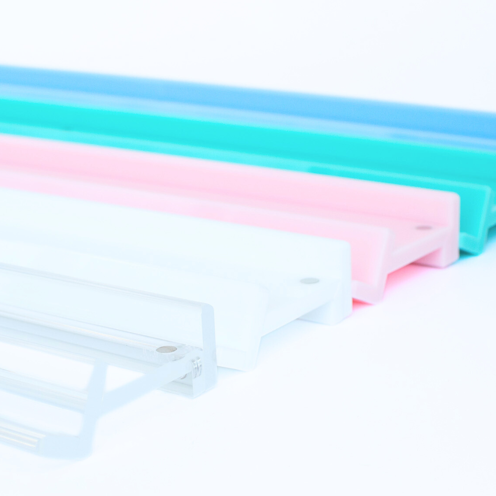 MAHJONG RACKS | Premium Acrylic | 4 Racks + 4 Pushers: Solid Magenta - ships in about 2 weeks.