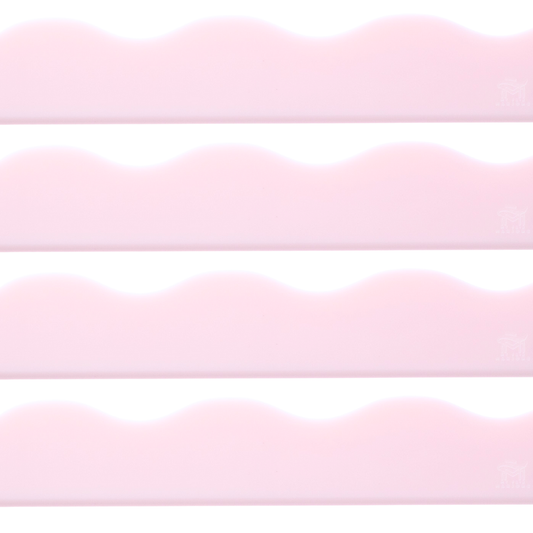 MAHJONG RACK PUSHER ADD ON-MAGNETIC | Premium Acrylic Set(4): Solid-Wavy-Macaron Pink