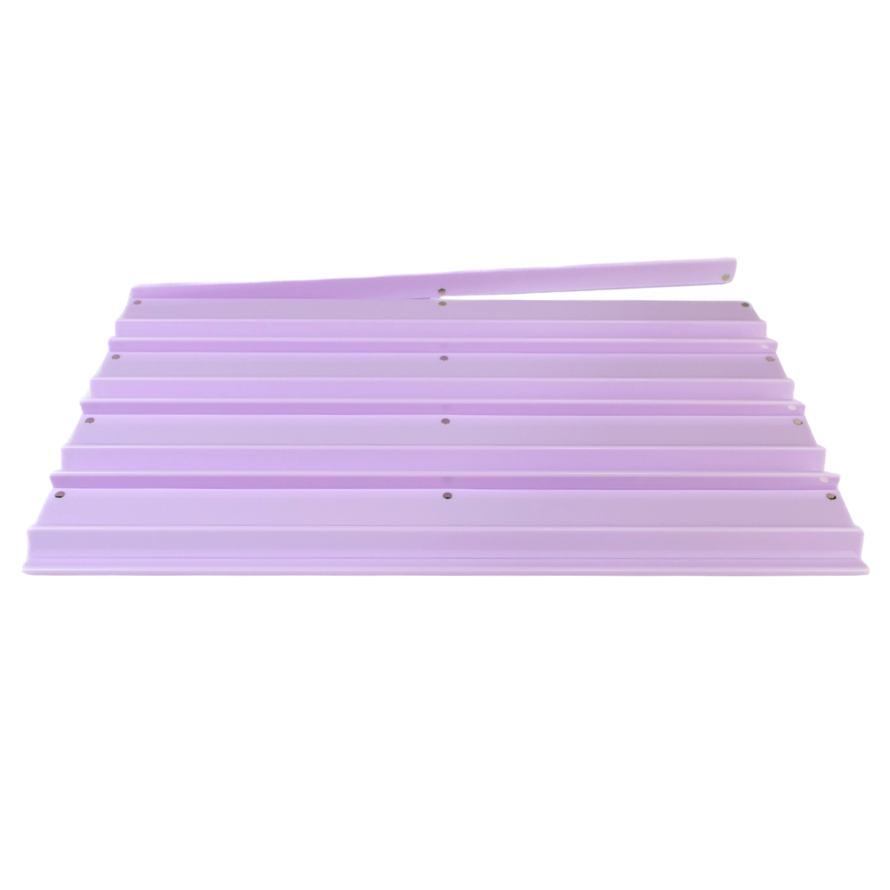 MAHJONG RACKS | Premium Acrylic | 4 Racks + 4 Pushers: Solid Macaron Purple