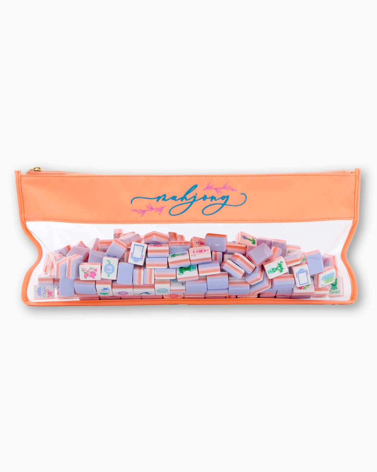 OMM Signature Peach Script Mahjong Bag