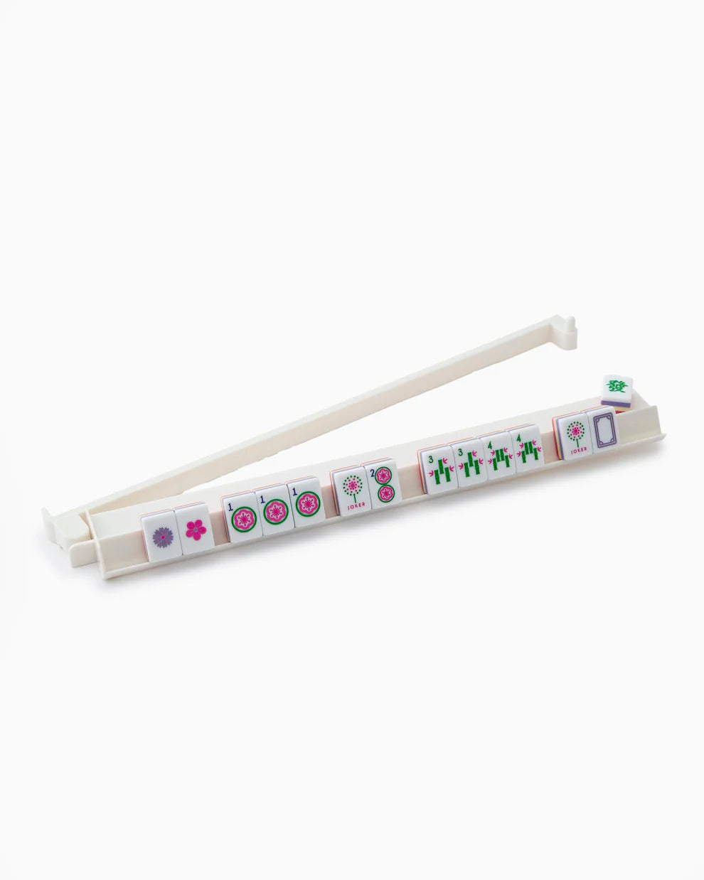 White Acrylic Rack & Pusher Set - 18.5 inch